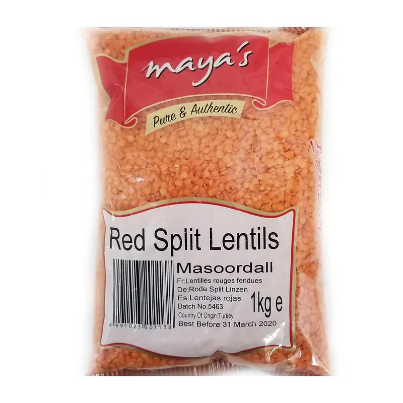 Maya Red Split Lentil 1kg - Master