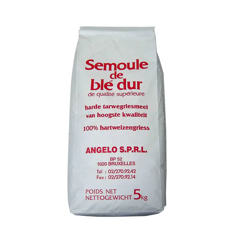 Semoule de Ble Dur fine Angelo 5kg. - Master