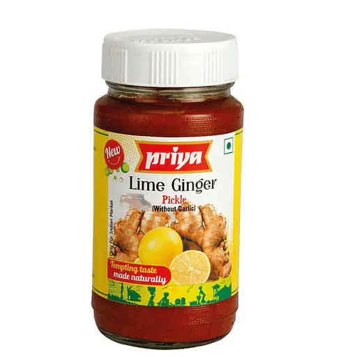 Priya Lime Ginger Pickle 300g - Master