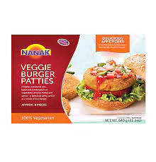 Nanak Veggie Burger Patties 640g - Master