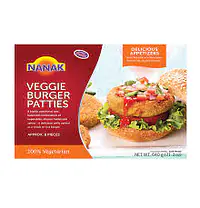Nanak Veggie Burger Patties 640g - Master