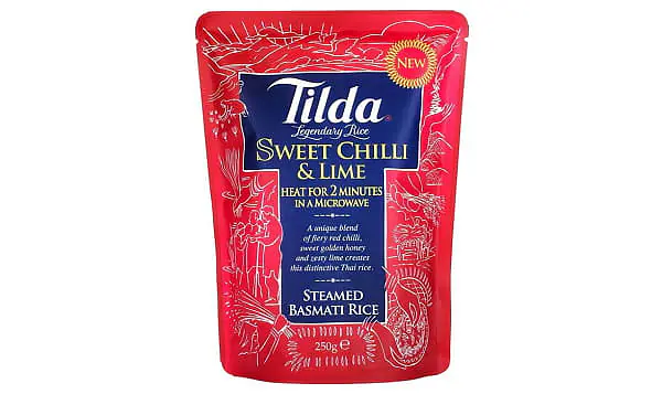 Tilda RTE Sweet Chilli & Lime 250g - Master