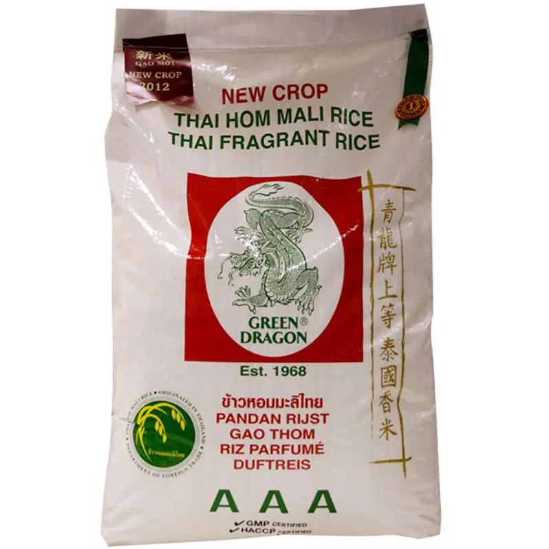 Green Dragon Jasmine Rice 20kgs. - Master