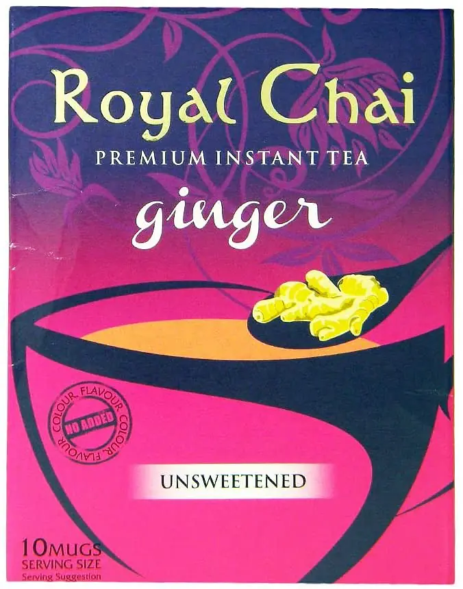Royal Chai Ginger Tea UnSweet 180g - Master