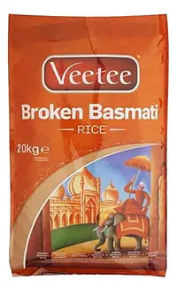 Veetee Ex Long Basmati Rice 20kg. - Master