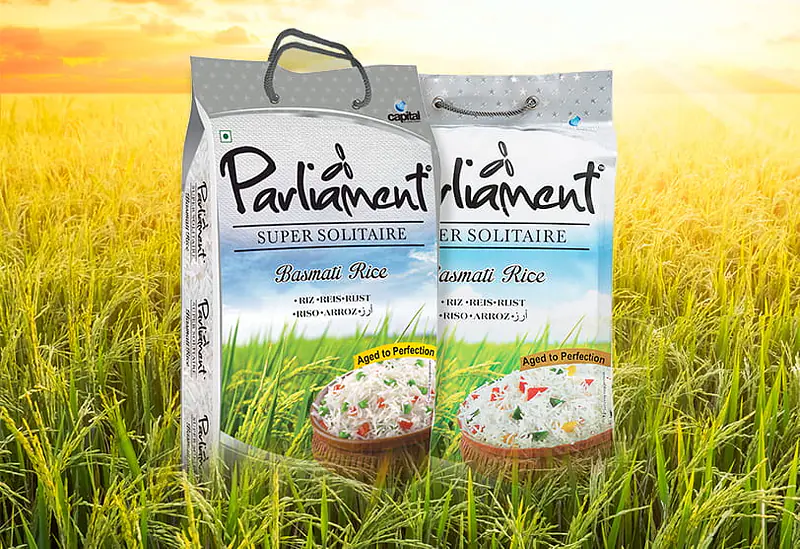 Parliament Solitaire Basmati Rice 20kg. - Master