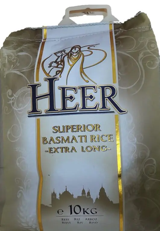 Heer Basmati Rice 10kg. - Master