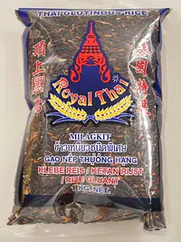 Royal Thai Blk Glutinous Rice 1kg. - Master