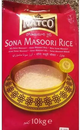 Natco Sona Masoori Rice 10kg. - Master