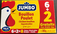 Jumbo Poulet Bouillon 80g - Master