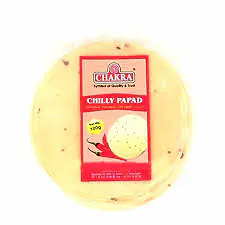 Chakra Chilli Papad 100g - Master