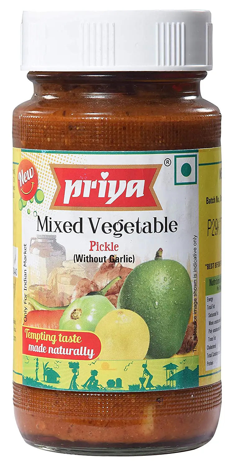 Priya Mixed Vegetable Pickle 300g - Master