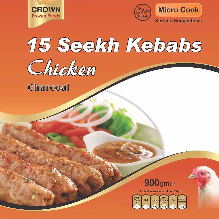 Crown Chicken Seekh Kebab 15px10 - Master