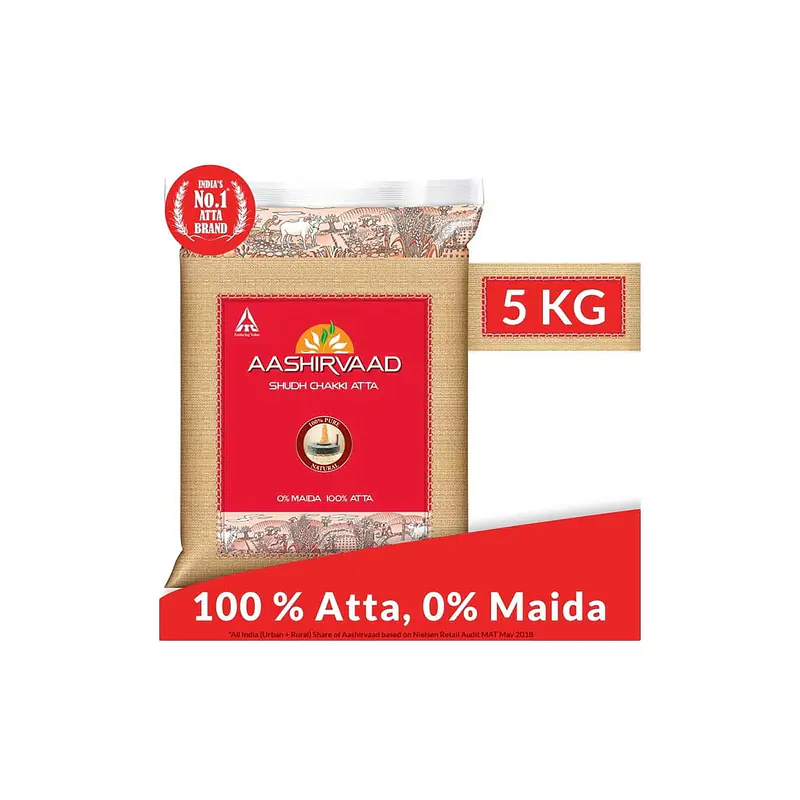 Aashirvaad Whole Wheat Atta 5Kg - Master