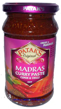 Patak Madras Curry Paste 284g - Master