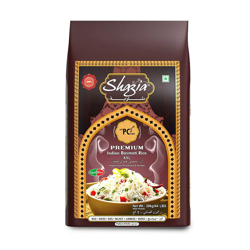 Shazia Premium Basmati Rice 20kg. - Master