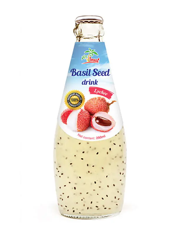 Basil Seed Drink Lychee 290 ml. - Master