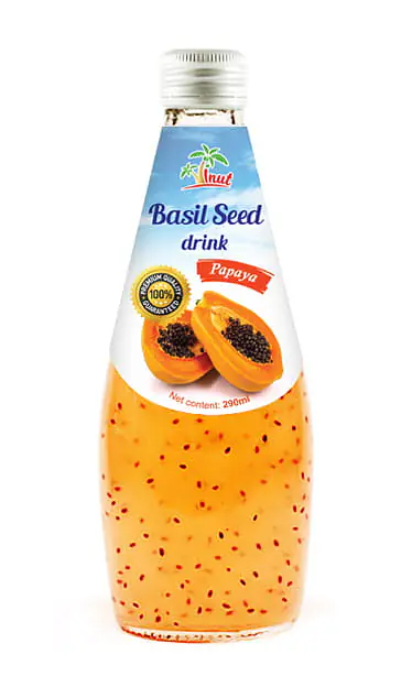 Basil Seed Drink Papaya 290 ml. - Master