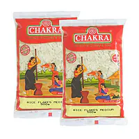 Chakra Rice Flakes Poha White 500g - Master