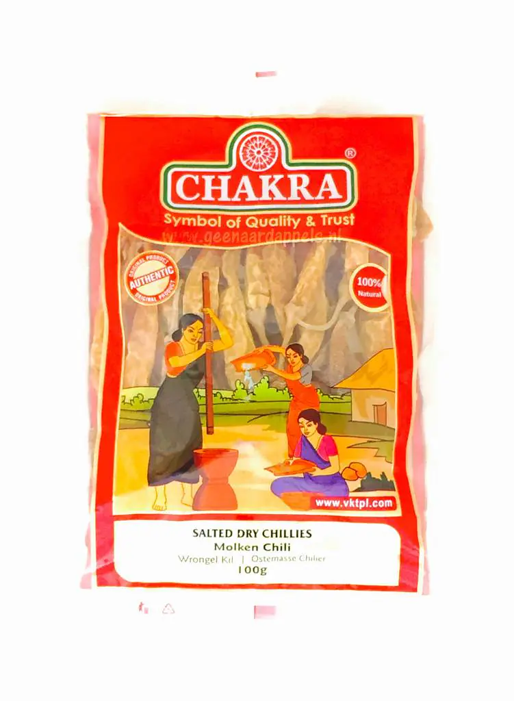 Chakra Salted Dry Chillies 100g - Master