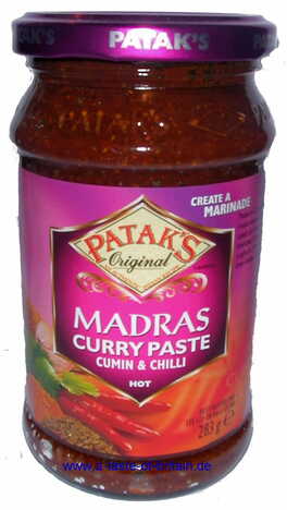 Patak Madras Curry Paste 284g