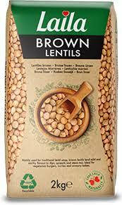 Laila Brown Lentils 2kg