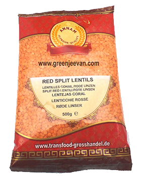 Annam Red Split Lentils 500g