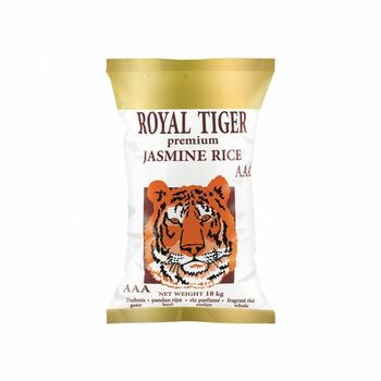 Royal Tiger Jasmine Rice 18kg.