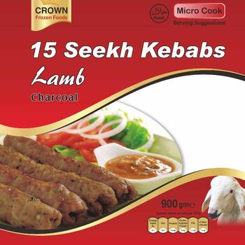 Crown Lamb Seekh Kebab 15pcs.