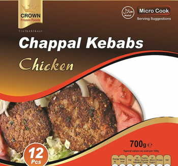 Crown Chapli Kebab Chicken 12pcs.