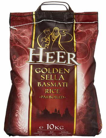 Heer Golden Sella Basmati Rice 10kg.