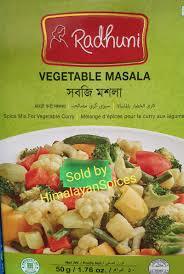 radhuni vegetable masala 50g