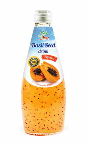 Basil Seed Drink Papaya 290 ml.