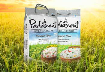 Parliament Solitaire Basmati Rice 20kg.