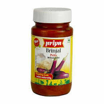 Priya Brinjal Pickle w/o Garlic