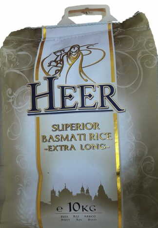 Heer Basmati Rice 10kg.