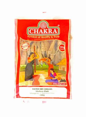 Chakra Salted Dry Chillies 100g