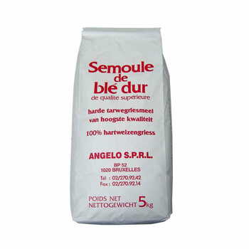 Semoule de Ble Dur fine Angelo 5kg.